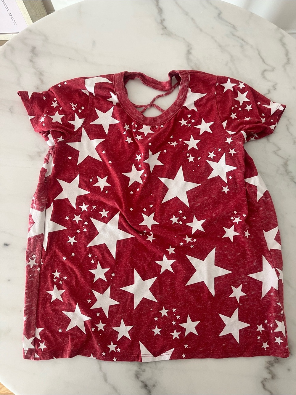 Chaser Red & White Star Short Sleeve Tee